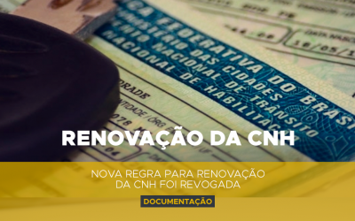 Veja como ficou o processo de Renovação da CNH